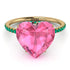 Heart Shape Pink Moissanite Ring - Noelle No. 804