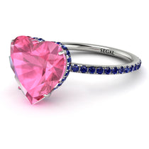 Heart Shape Pink Moissanite Ring - Noelle No. 815 image 1
