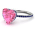 Heart Shape Pink Moissanite Ring - Noelle No. 815