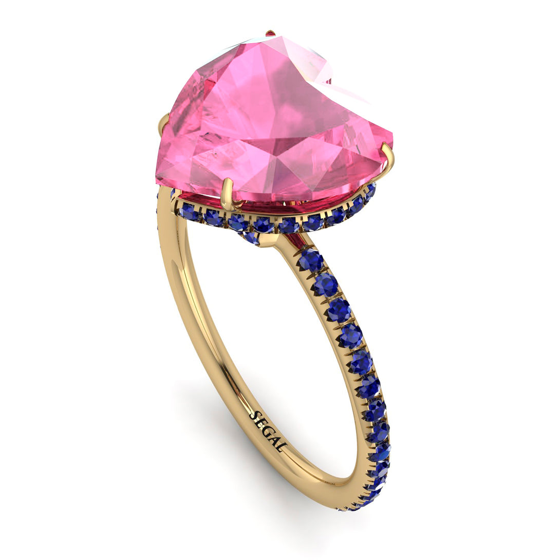 Heart Shape Pink Moissanite Ring - Noelle No. 813