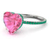 Heart Shape Pink Moissanite Ring - Noelle No. 806