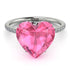 Heart Shape Pink Moissanite Ring - Noelle No. 803