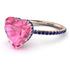 Heart Shape Pink Moissanite Ring - Noelle No. 814