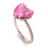 Heart Shape Pink Moissanite Ring - Noelle No. 802 image 3