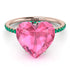 Heart Shape Pink Moissanite Ring - Noelle No. 805