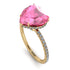 Heart Shape Pink Moissanite Ring - Noelle No. 801