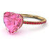 Heart Shape Pink Moissanite Ring - Noelle No. 810