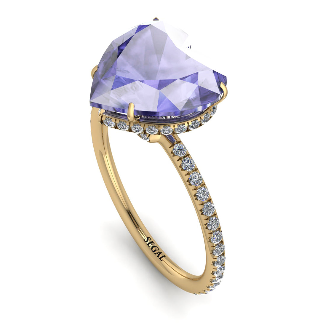 Heart Shape Tanzanite Ring - Noelle No. 201