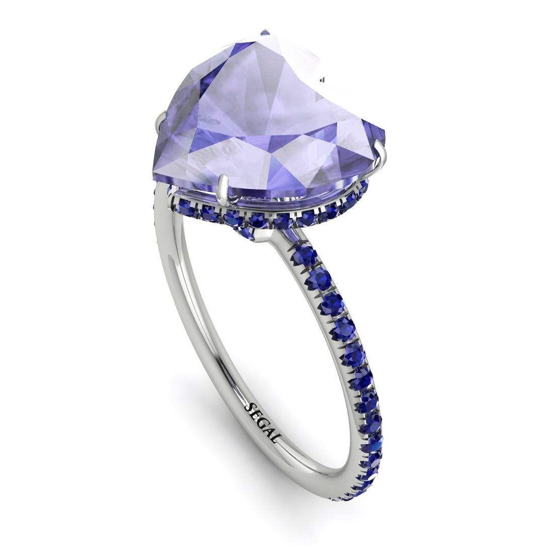 Heart Shape Tanzanite Ring - Noelle No. 215