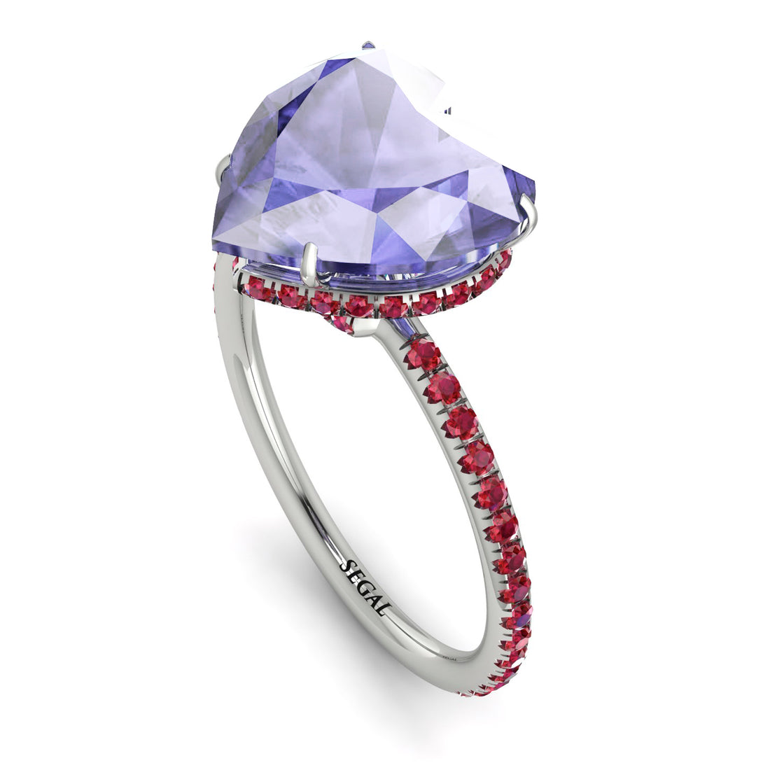 Heart Shape Tanzanite Ring - Noelle No. 212