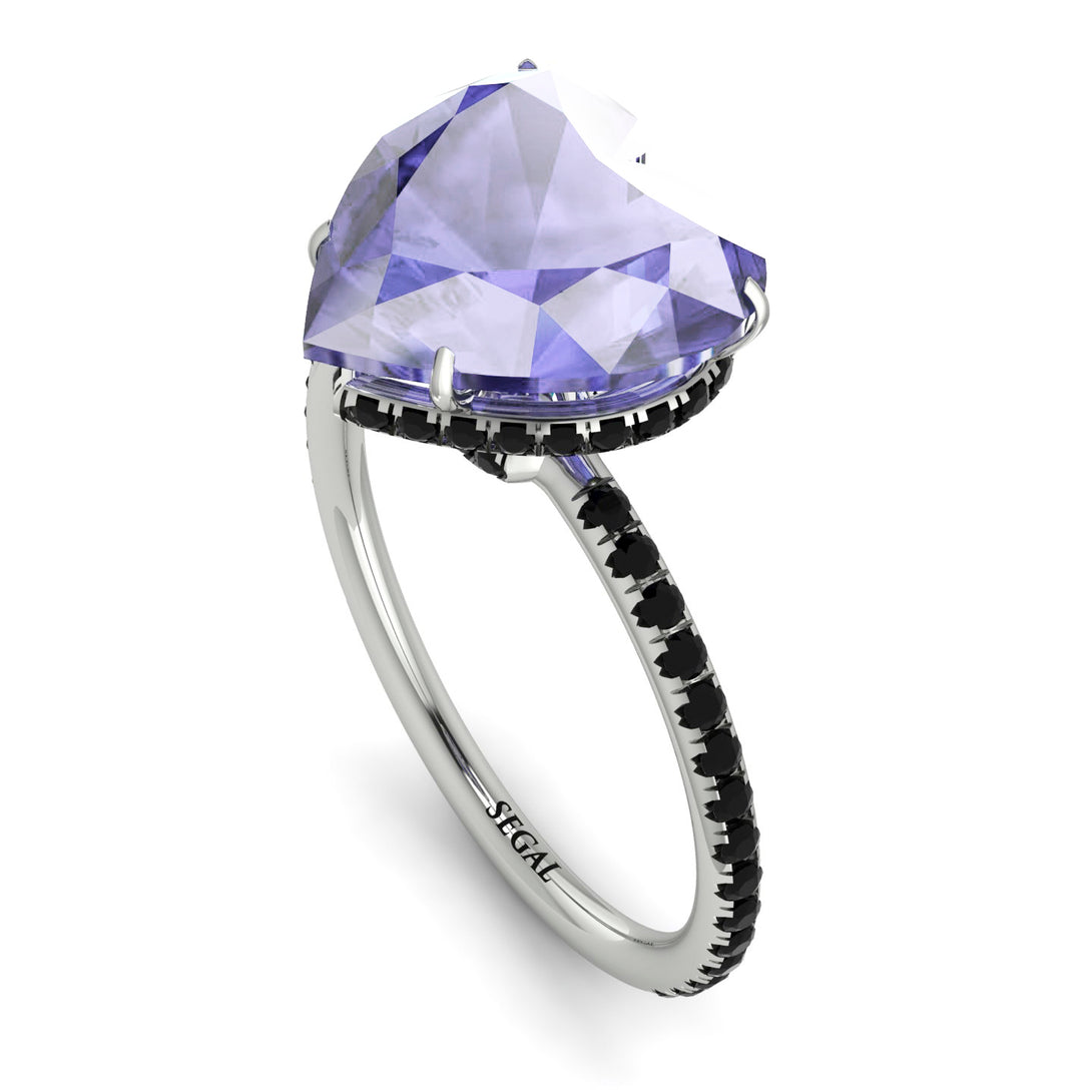 Heart Shape Tanzanite Ring - Noelle No. 209