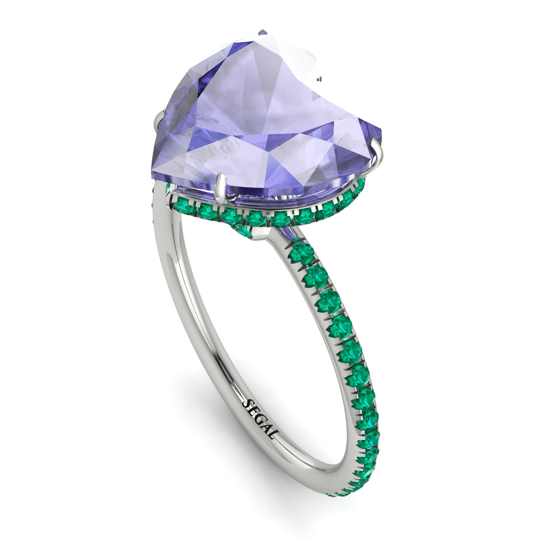 Heart Shape Tanzanite Ring - Noelle No. 206