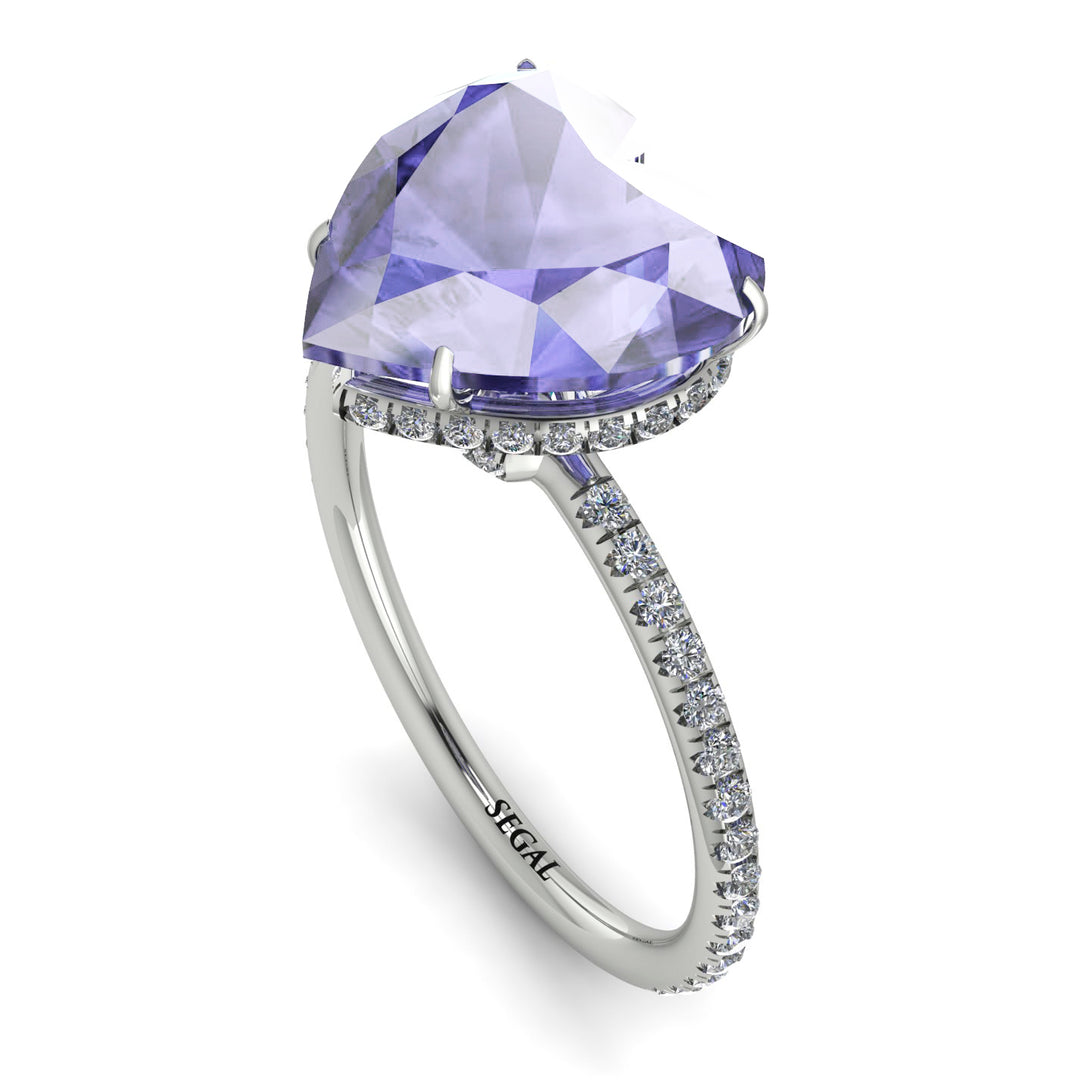 Heart Shape Tanzanite Ring - Noelle No. 203