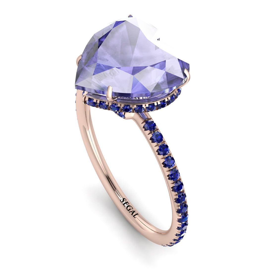 Heart Shape Tanzanite Ring - Noelle No. 214