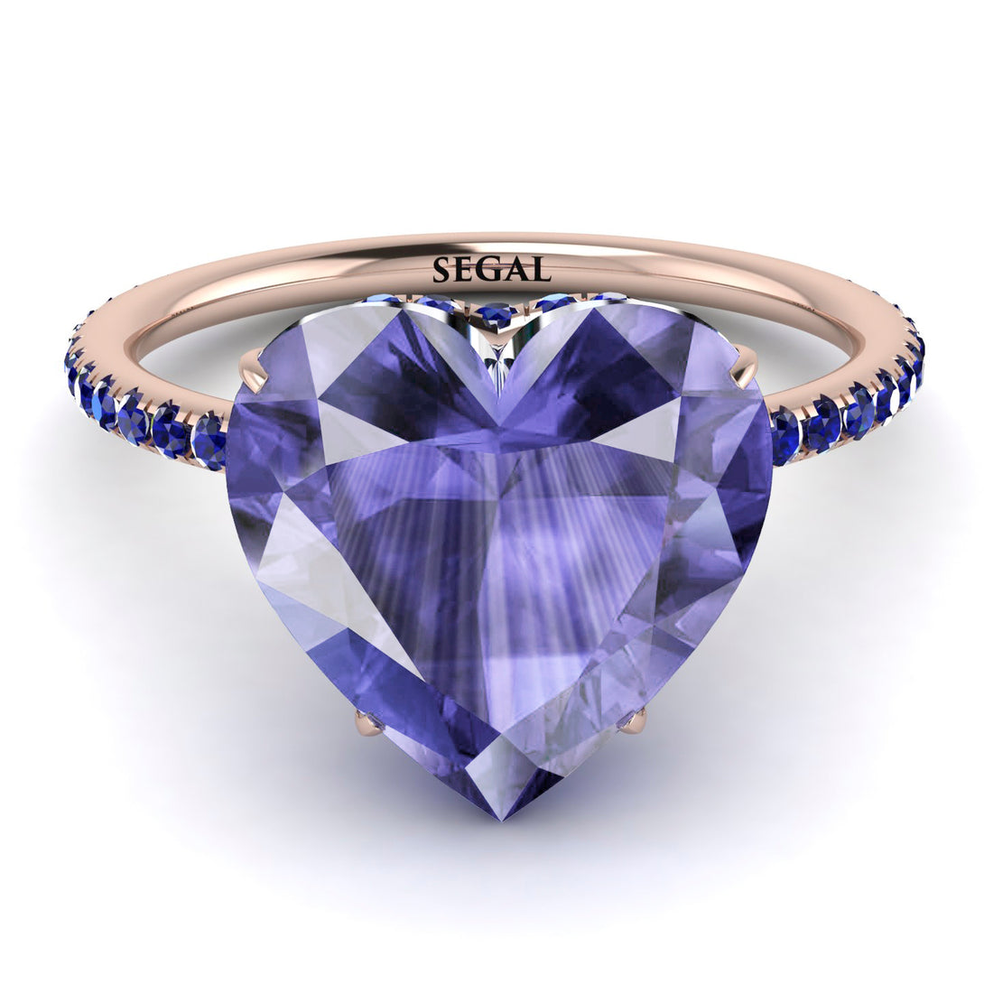 Heart Shape Tanzanite Ring - Noelle No. 214