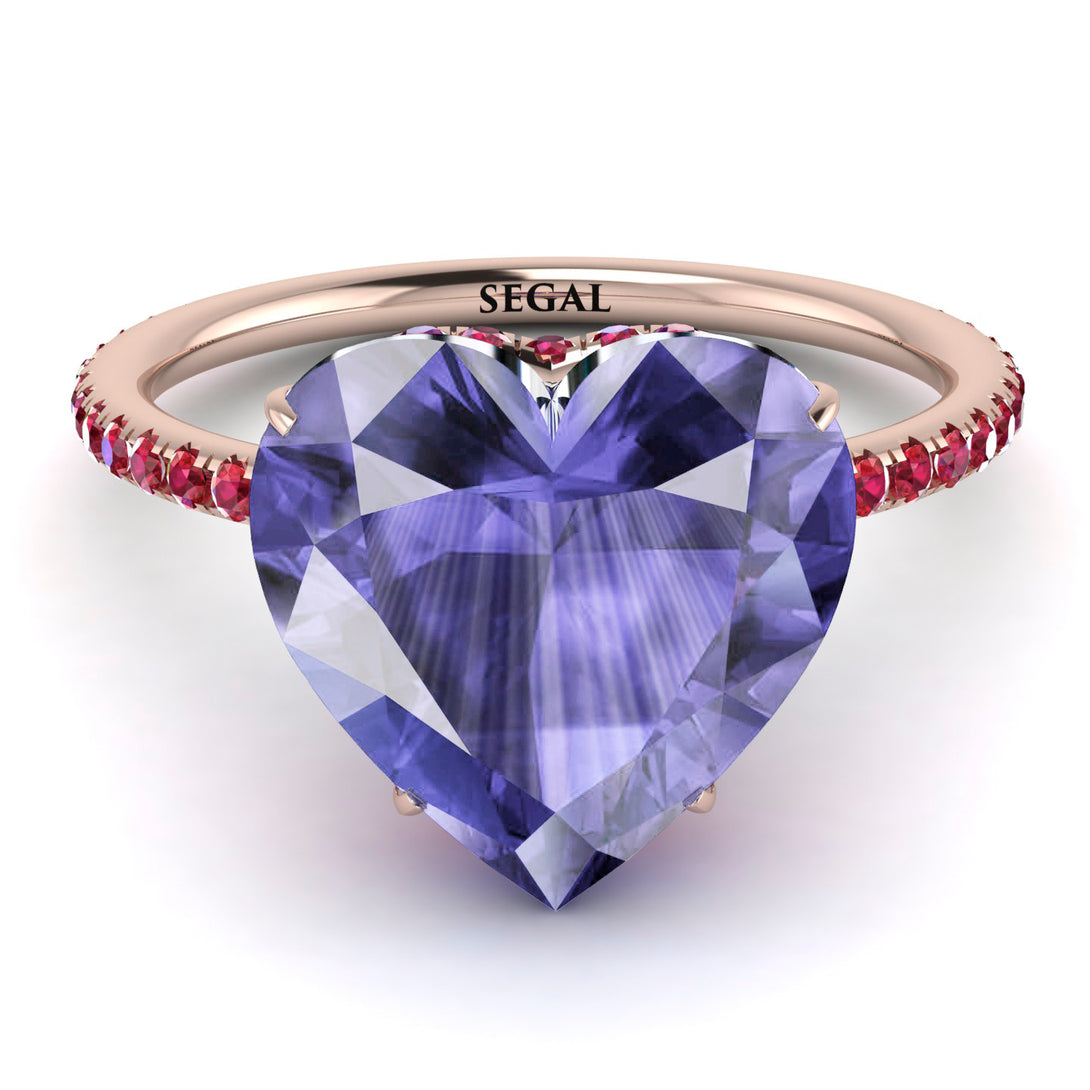 Heart Shape Tanzanite Ring - Noelle No. 211