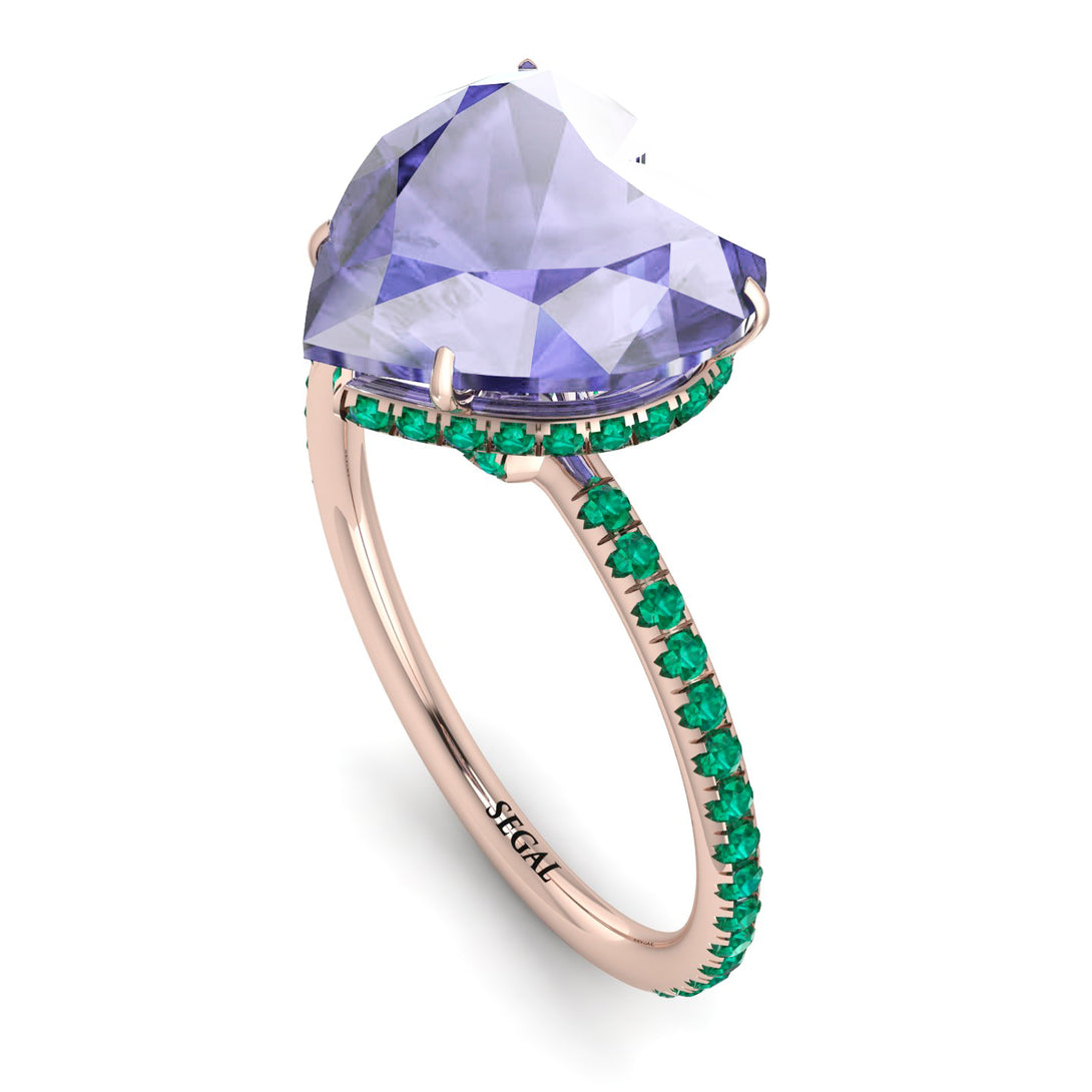 Heart Shape Tanzanite Ring - Noelle No. 205
