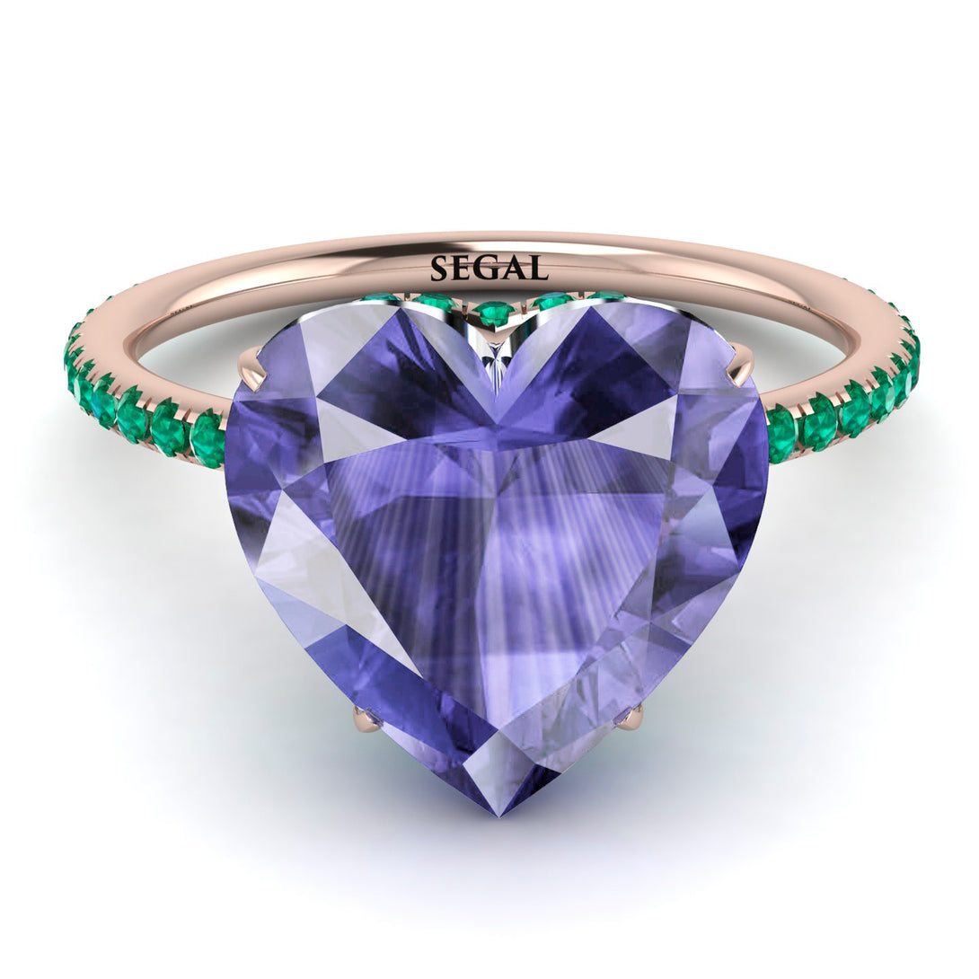Heart Shape Tanzanite Ring - Noelle No. 205