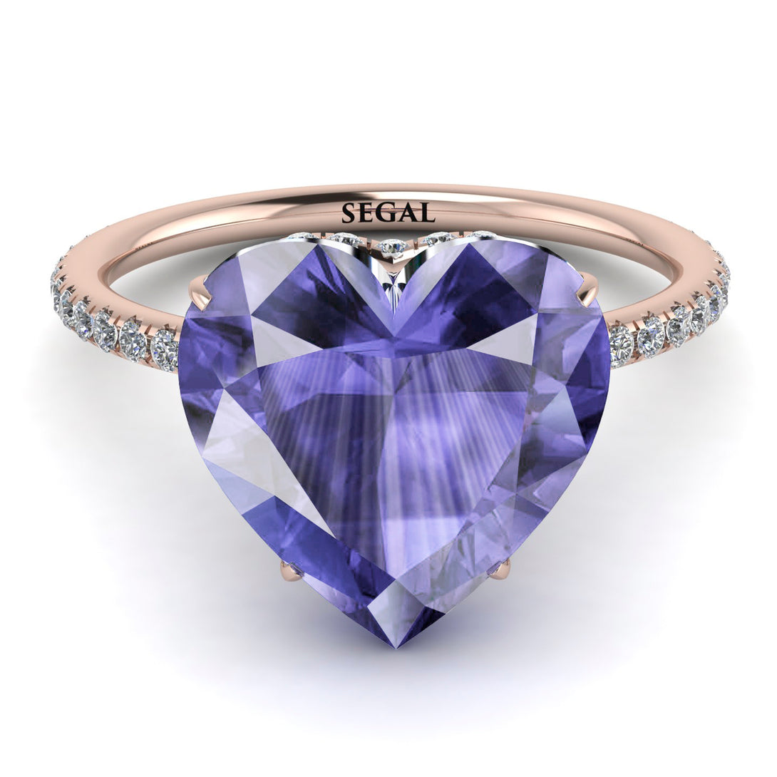 Heart Shape Tanzanite Ring - Noelle No. 202
