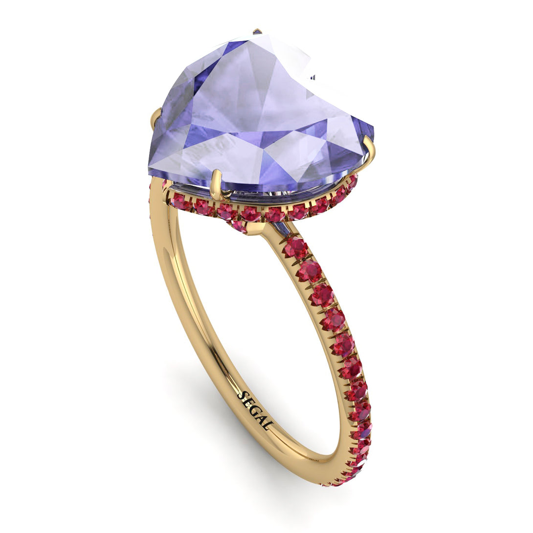 Heart Shape Tanzanite Ring - Noelle No. 210