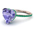 Heart Shape Tanzanite Ring - Noelle No. 205