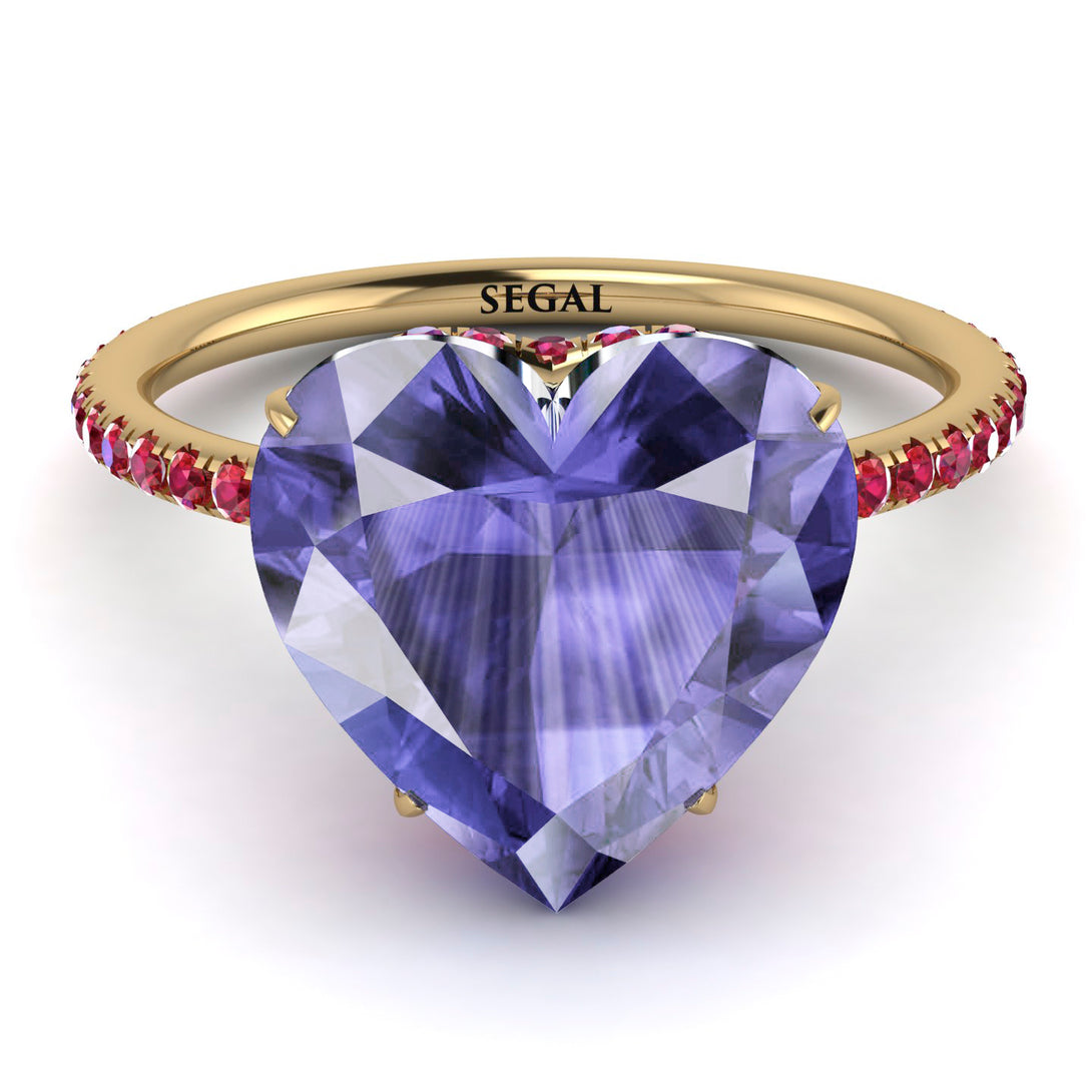 Heart Shape Tanzanite Ring - Noelle No. 210