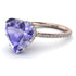 Heart Shape Tanzanite Ring - Noelle No. 202