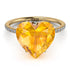 Heart Shape Yellow Diamond Ring - Noelle No. 1001 image 2