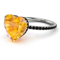 Heart Shape Yellow Diamond Ring - Noelle No. 1009 image 1