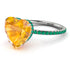 Heart Shape Yellow Diamond Ring - Noelle No. 1006 image 1