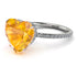 Heart Shape Yellow Diamond Ring - Noelle No. 1003