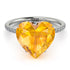 Heart Shape Yellow Diamond Ring - Noelle No. 1003 image 2