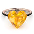 Heart Shape Yellow Diamond Ring - Noelle No. 1008