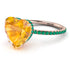 Heart Shape Yellow Diamond Ring - Noelle No. 1005