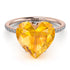 Heart Shape Yellow Diamond Ring - Noelle No. 1002