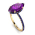 Hidden Halo Marquise Amethyst Engagement Ring - Journey No. 313 image 3