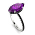 Hidden Halo Marquise Amethyst Engagement Ring - Journey No. 309