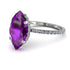 Hidden Halo Marquise Amethyst Engagement Ring - Journey No. 303 image 1
