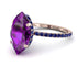 Hidden Halo Marquise Amethyst Engagement Ring - Journey No. 314