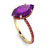 Hidden Halo Marquise Amethyst Engagement Ring - Journey No. 310