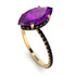 Hidden Halo Marquise Amethyst Engagement Ring - Journey No. 307 image 3