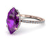 Hidden Halo Marquise Amethyst Engagement Ring - Journey No. 302 image 1