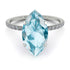 Hidden Halo Marquise Aquamarine Engagement Ring - Journey No. 403