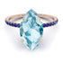 Hidden Halo Marquise Aquamarine Engagement Ring - Journey No. 414 image 2