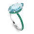 Hidden Halo Marquise Aquamarine Engagement Ring - Journey No. 406