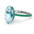 Hidden Halo Marquise Aquamarine Engagement Ring - Journey No. 406