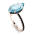 Hidden Halo Marquise Aquamarine Engagement Ring - Journey No. 408 image 3