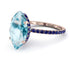 Hidden Halo Marquise Aquamarine Engagement Ring - Journey No. 414