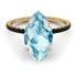 Hidden Halo Marquise Aquamarine Engagement Ring - Journey No. 407