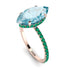 Hidden Halo Marquise Aquamarine Engagement Ring - Journey No. 405 image 3